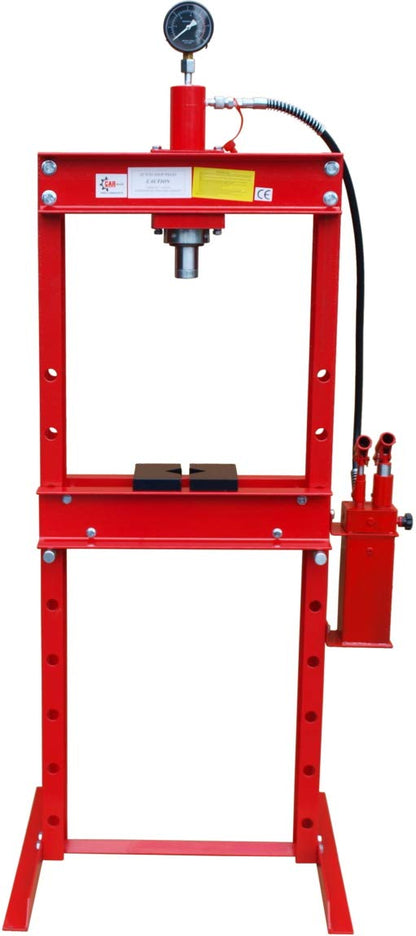 Carmax Werkstattpresse 20T Hydraulikpresse mit 2-Pumpen hydraulisch Rahmenpresse Presse, kompatible mit Auto, 20000 kg