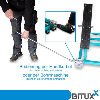Bituxx Kipphebebühne Mobile Werkstatt Hebebühne Wagenheber Kurzhub PKW Lift bis 2000 kg 2T