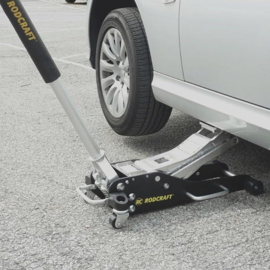 Rodcraft RH201 Rangier-Wagenheber – 2 Tonnen Hubkraft, Höhe 85-460 mm, 695 mm Chassis, 20,5 kg, schwarz-silber