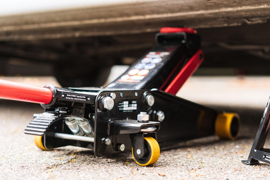 Vigor Hydraulik-Rangier-Wagenheber (Belastbarkeit: bis zu 3 t, Gewicht: 31 kg) V6029, Schwarz-Rot, bis 3 Tonnen