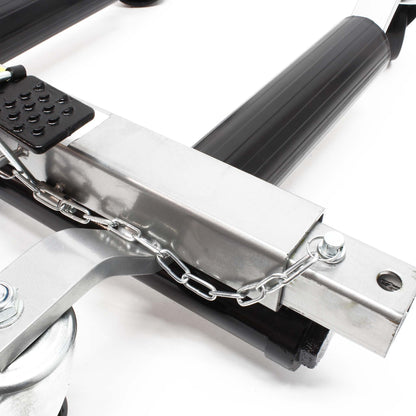 Wiltec PKW Rangierhilfe – 2x hydraulische Wagenheber, je 680 kg Tragkraft, geeignet für Reifen bis 30 cm Breite